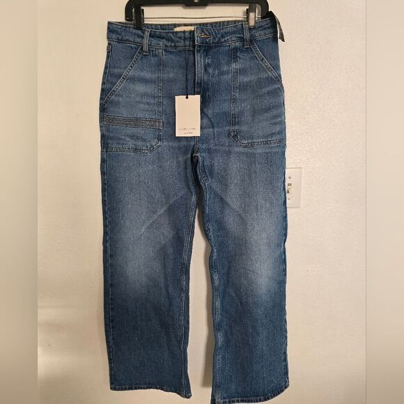 NWT Seventy + Monchy Elodie In Desert Americana Wide Leg Pants Size 32 - Picture 2 of 13